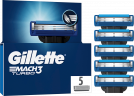 GILLETTE Rasierklingen, Mach3 Turbo, 5 St, Джилетт Сменные кассеты Mach3 Turbo для мужской бритвы, 5 шт.
