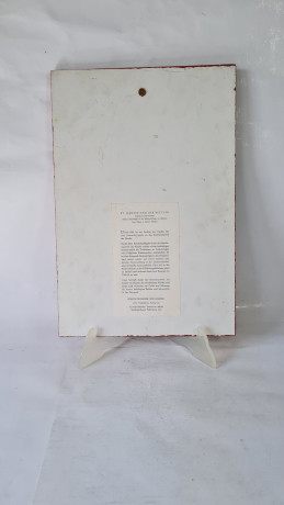 Картина винтажная "Святой Мартин и нищий" / Клаус Г.Бейер, 35 x 23,5 см, Германия, 1960-70гг.