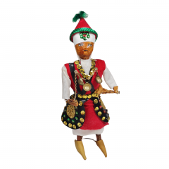 Фигурка винтажная в традиционном костюме, ручная работа, 28 см, Африка, 1970-80гг.