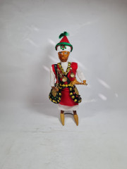 Фигурка винтажная в традиционном костюме, ручная работа, 28 см, Африка, 1970-80гг.