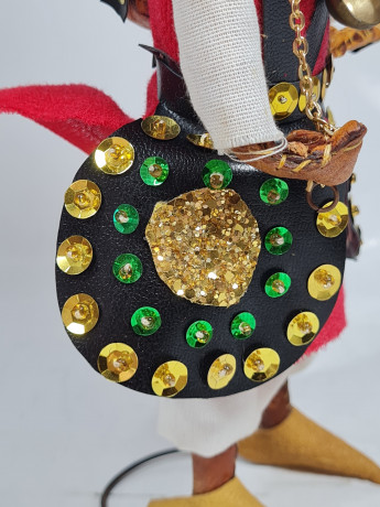 Фигурка винтажная в традиционном костюме, ручная работа, 28 см, Африка, 1970-80гг.