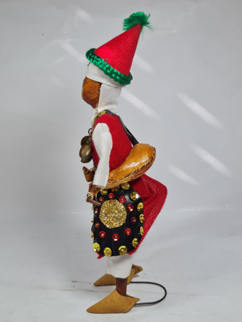 Фигурка винтажная в традиционном костюме, ручная работа, 28 см, Африка, 1970-80гг.