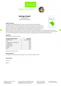 Krauterhaus Sanct Bernhardt Moringa Powder, 500 г