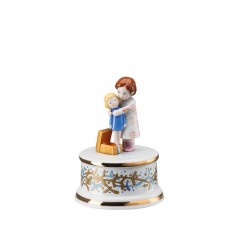 Hutschenreuther Hutschenreuther Jahresartikel Weihnachten 2022 Spieluhr klein 'Weihnachtsabend' d: 9 cm / h: 13 cm Ежегодная статья Hutschenreuther Рождественская музыкальная шкатулка 2022 маленькая "Сочельник" d: 9 см / высота: 13 см