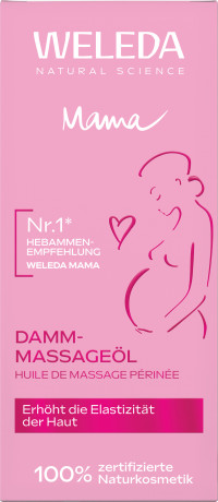WELEDA MAMA Damm Massageoel, 50 ml, Масло Mama для массажа промежности при подготовке к родам, с 34-й недели беременности, 50 мл