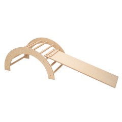 Kletterbogen mittelgross mit Rutschbrett (nach Pikler Art) Арка для лазания среднего размера с выдвижной доской (стиль Пиклера)