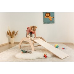 Kletterbogen mittelgross mit Rutschbrett (nach Pikler Art) Арка для лазания среднего размера с выдвижной доской (стиль Пиклера)