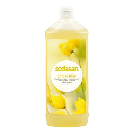 Sodasan Liquid Citrus & Olive Seife 1L Жидкое Мыло Цитрусово-Оливковое 1л
