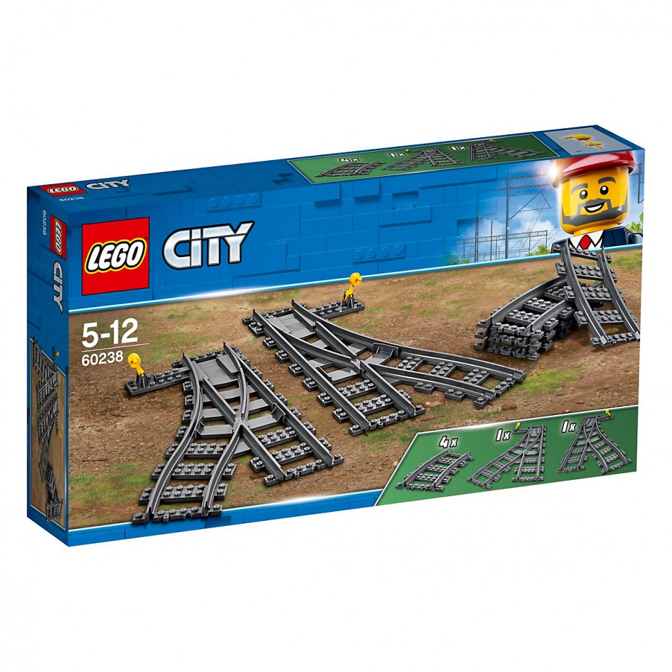 Купить LEGO City 4er Set НАБОР ЛЕГО: 60197 Пассажирский поезд + 60205  Рельсы + 60238 Железнодорожные стрелки + 60337 Пассажирский экспресс в  интернет-магазине Diskontshop.eu Германия всего за 48 375 руб. в