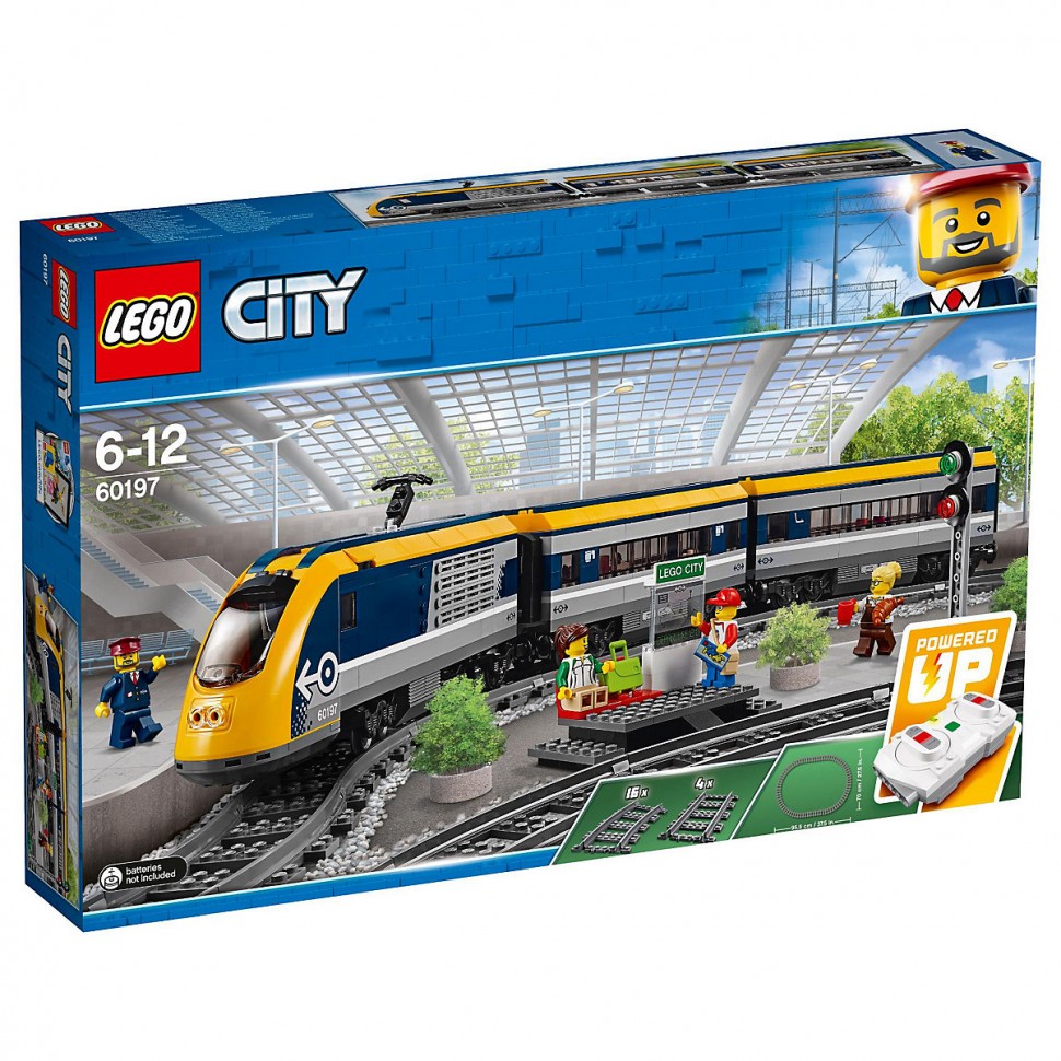 Купить LEGO City 4er Set НАБОР ЛЕГО: 60197 Пассажирский поезд + 60205 Рельсы  + 60238 Железнодорожные стрелки + 60337 Пассажирский экспресс в  интернет-магазине Diskontshop.eu Германия всего за 48 375 руб. в