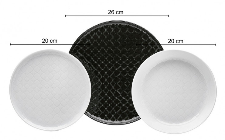 Van Well Van Well Kombiservice 24-tlg. BLACK AND WHITE weiss/schwarz Комбинированный сервиз Van Well 24 шт. ЧЕРНОЕ И БЕЛОЕ