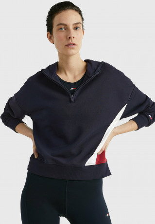 Tommy Hilfiger FIT HALF-ZIP Hoodie desert sky FIT HALF ZIP Толстовка с капюшоном небо пустыни