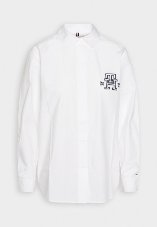Tommy Hilfiger VINTAGE VARSITY Button-down blouse optic white VINTAGE VARSITY Блуза на пуговицах оптический белый