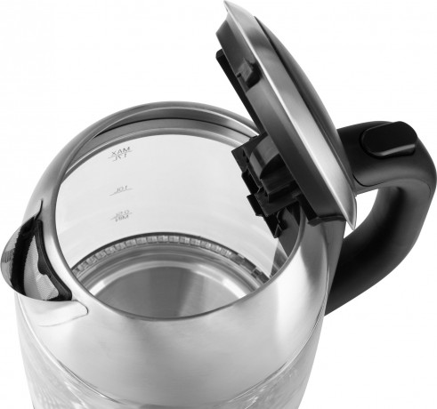 ECG ECG Wasserkocher RK 1781, 1,7 l, 2200 W, Elegante rostfreie Ausfuhrung mit Hartglas Электрочайник RK 1781, 1,7 л, 2200 Вт, элегантный нержавеющий дизайн с закаленным стеклом