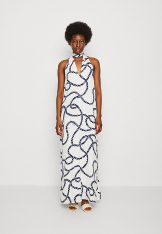 Tommy Hilfiger COASTAL ROPE MAXI HALTER Maxi dress blue coast COASTAL ROPE MAXI HALTER Платье макси голубое побережье