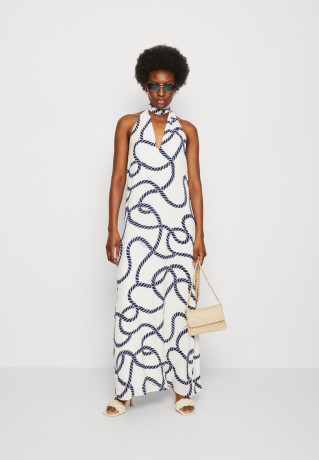 Tommy Hilfiger COASTAL ROPE MAXI HALTER Maxi dress blue coast COASTAL ROPE MAXI HALTER Платье макси голубое побережье