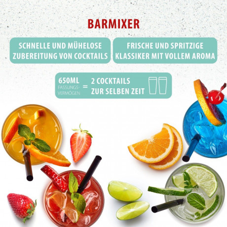 CLATRONIC CLATRONIC Standmixer BM 3472, Barmixer u. Milchaufschaumer in Einem  Настольный миксер CLATRONIC BM 3472, барный миксер и вспениватель молока в одном