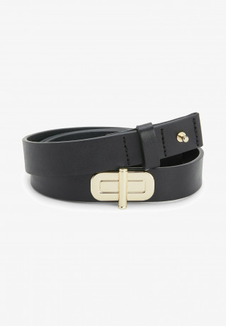 Tommy Hilfiger TURN LOCK BUCKLE Belt black ПОВОРОТНАЯ ПРЯЖКА Ремень черный