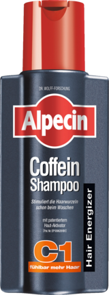 Alpecin ALPECIN Coffein Shampoo C1, Восстанавливающий Шампунь с Активным Экстрактом Кофеина для Придания Жизни Волосам, 250 мл