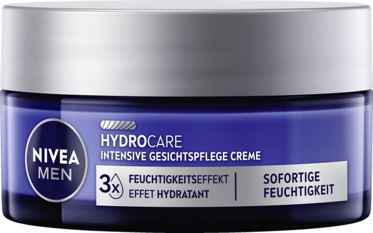 NIVEA MEN HydroCare Intensive Feuchtigkeitscreme, 50 ml, Нивеа Мужской крем для лица, масло ши и пантенол, 48ч интенсивное увлажнение, 50 мл