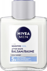 NIVEA MEN Sensitive Cool After Shave Balsam, 100 ml, Нивеа Мужской бальзам после бритья охлаждающий, экстракт ромашки и ментол, для чувствительной кожи, 0% спирта, 100 мл