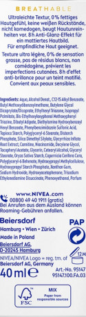 NIVEA SUN UV Schutz Gesicht Experte Derma Skin Clear UV-Fluid LSF 50+, 40 ml, Нивеа Солнцезащитный UV-флюид для лица, SPF 50+, для проблемной кожи, некомедогенный, 40 мл