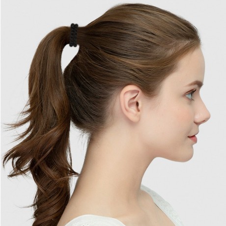 SOHO Wave Spiral Haargummis Schwarz Резинки для волос с волнистыми спиральками