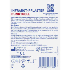 SOS Infrarot-Pflaster Punktuell, 2 Stuck, SOS Инфракрасный пластырь точечный, улучшает кровообращение, для мышц и суставов, 2 шт.