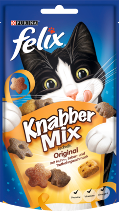 Felix Лакомство для кошек KnabberMix Оригинал	ьный, 60 г