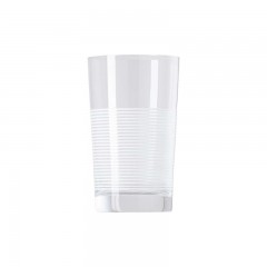 Thomas Thomas Nordic Stripes Soft White Becher Glas h: 12,6 cm / 345 ml Стеклянная кружка Thomas Nordic Stripes Soft White высота: 12,6 см / 345 мл