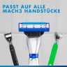 GILLETTE Rasierklingen, Mach3, 12 St, Джилетт Сменные кассеты Mach3 для мужской бритвы, 12 шт.