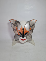 Маска винтажная Venicia Im Stil в форме бабочки, ручная роспись, гипс, 23 x 19 см, Германия, 1960-70гг.