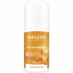 WELEDA SANDDORN 24h Deo Roll-On, 50 ml, Шариковый дезодорант Sanddorn 24 часа без солей алюминия, с облепихой, 50 мл