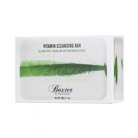 Baxter of California Vitamin Cleansing Bar Italian Lime & Pomegranate  Очищающее мыло с витаминами итальянский лайм и гранат, 198г