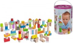 Eichhorn Color Holzbausteine 100 Teile Цветные деревянные строительные блоки 100 деталей