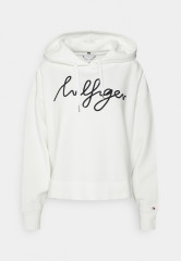 Tommy Hilfiger RELAXED SCRIPT HOODIE Sweatshirt ecru RELAXED SCRIPT HOODIE Свитер экрю