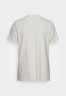 Tommy Hilfiger Print T-shirt heathered oatmilk футболка с принтом овсяное молоко