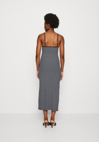 Tommy Hilfiger SLIM MINI STRAPPY MIDI Jumper dress desert sky/ecru SLIM MINI STRAPPY MIDI Платье-джемпер небо пустыни/экрю