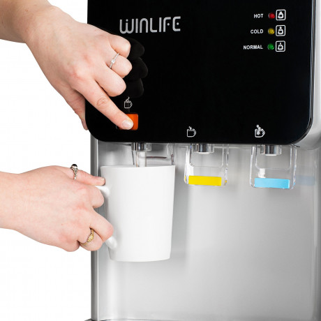 WINLIFE WINLIFE Heisswasserspender Kaltwasserpender Getrankespender fur heisse kalte Getranke 5 bis 20L, Elektrischer Mini Warmwasserspender  WINLIFE диспенсер для горячей воды, диспенсер для холодной воды, диспенсер для горячих холодных напитков от 5 до 