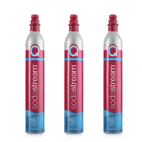 SodaStream SodaStream SodaStream Quick Connect CO-Reservezylinder fur Wassersprudler pink 3stk, Баллон CO2, выход 60 литров, 3 шт