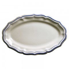 Gien Fayencerie Gien 'Filets Bleus' Platte oval 41 x 26,2 cm Gien &quot;Filets Bleus&quot; Блюдо овальное 41 x 26,2 см