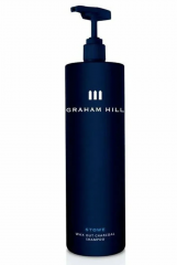 GRAHAM HILL Stowe 1000ml, Мужской шампунь с активированным углём, глубокое очищение волос и кожи головы, для всех типов волос 1000мл