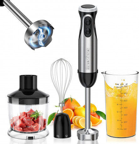 EUARY EUARY Stabmixer Elektrische Stabmixer 5 in1 Purierstab Set Mixstab Hand Blender Mixer, Purierstabmixer Edelstahl 5 in 1 set 1000w Handmixer Zauberstab Mixer  Ручной блендер EUARY, электрический ручной блендер, набор ручных блендеров 5 в 1, палочка д
