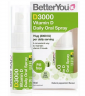 BetterYou D3 3000 МЕ spray 15ml x 2st, Витамин Д3 для иммунитета и костей, спрей с мятным вкусом Набор 2 шт х 15 мл 