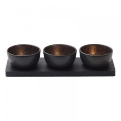 Bitz Bitz Gastro black / bronze Kabarett-32x11x6 cm Set 4-tlg. Bitz Gastro черный/бронза Cabaret-32x11x6 см Набор из 4 шт.
