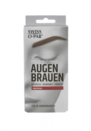 Swiss-O-Par Professional Naturbraun, Краска для бровей стойкая, натуральный коричневый, до 20 применений