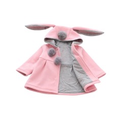 frler frler Hasenohren Mantel fur Baby Madchen Mantel fur Madchen frler кроличьи ушки Пальто для девочки Пальто для девочки