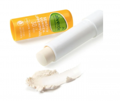 alverde NATURKOSMETIK Lippenpflegesitft sensitiv LSF 30, 4,8 g,  Бальзам для губ SPF 30 Sensitive (Германия), 4,8 г, минеральная защита от солнца, с витамином E и натуральными маслами
