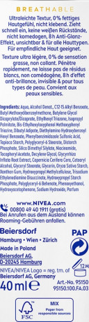 NIVEA SUN UV Schutz Gesicht Experte Invisible Daily UV-Fluid LSF 50+, 40 ml, Нивеа Солнцезащитный UV-флюид для лица, SPF 50+, невидимый, ежедневный, 40 мл