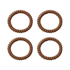 SOHO Wave Spiral Haargummis Braun Резинки для волос с волнистыми спиральками